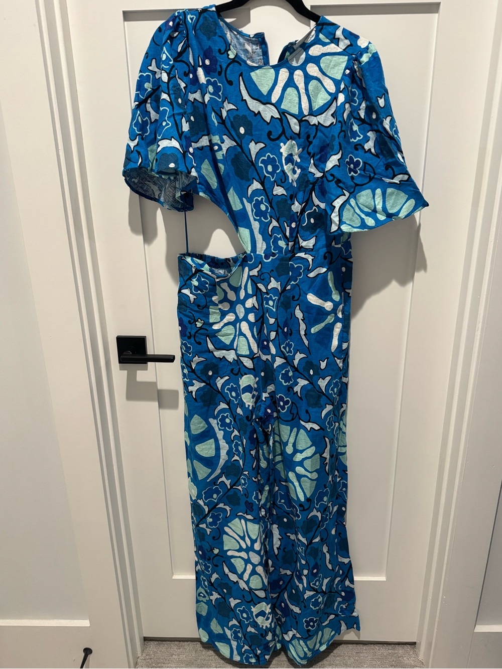Rhode x Target NWT Medium Blue Floral Print Jumpsuit